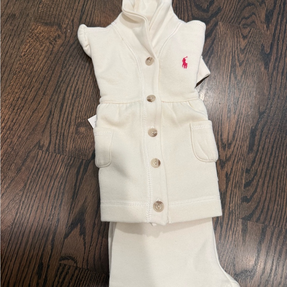 NWT Ralph Lauren Cream sweater and Pants Set